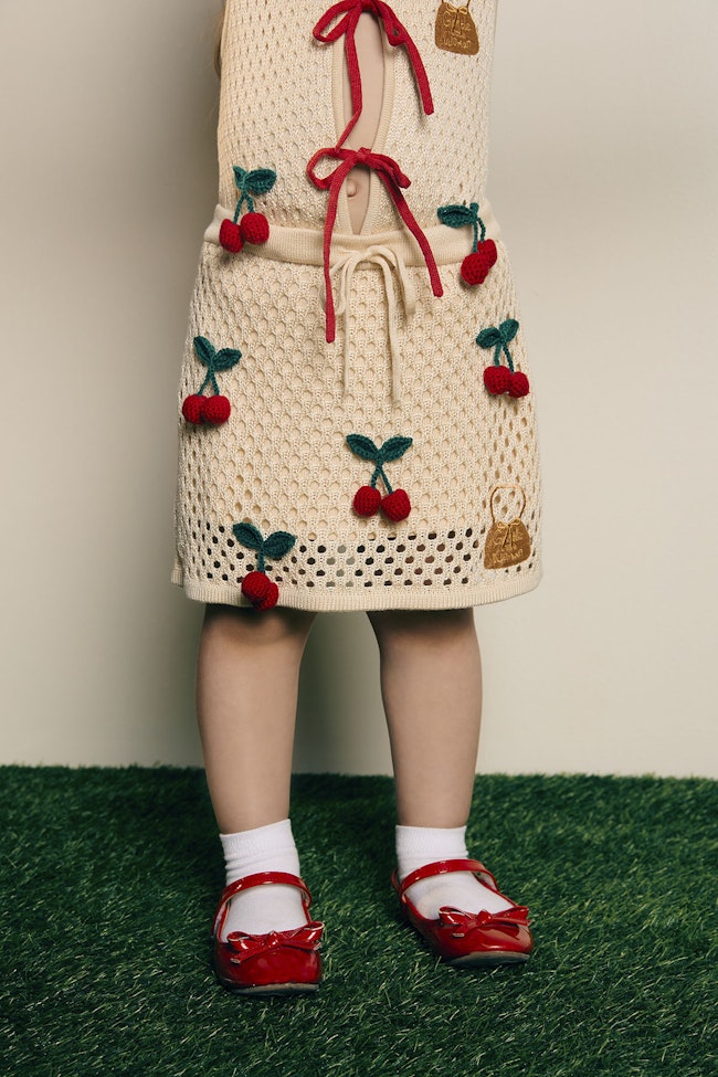 Crispy Crumble Knit Skirt - LEK014 - image