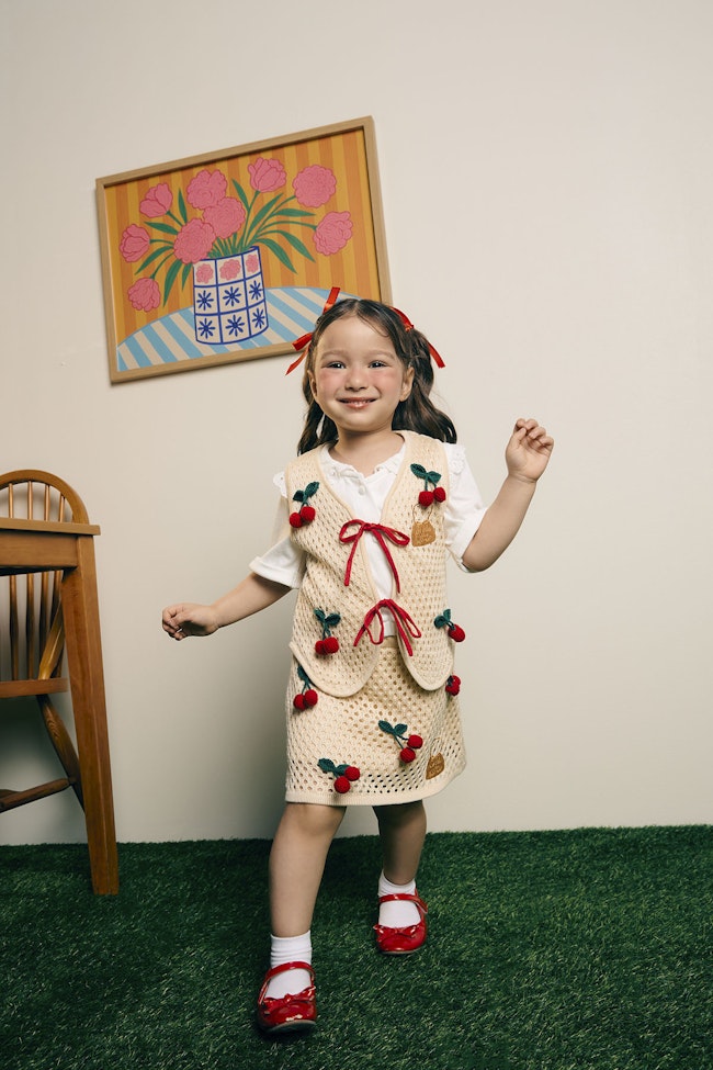 Crispy Crumble Knit Skirt - LEK014 - image