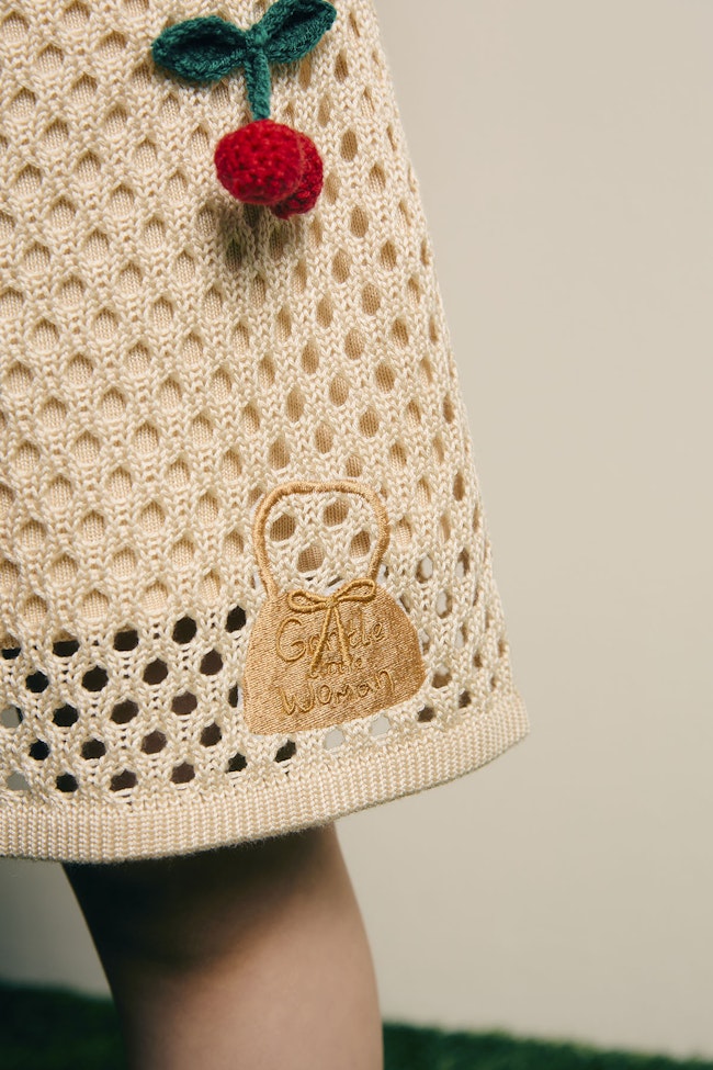 Crispy Crumble Knit Skirt - LEK014 - image