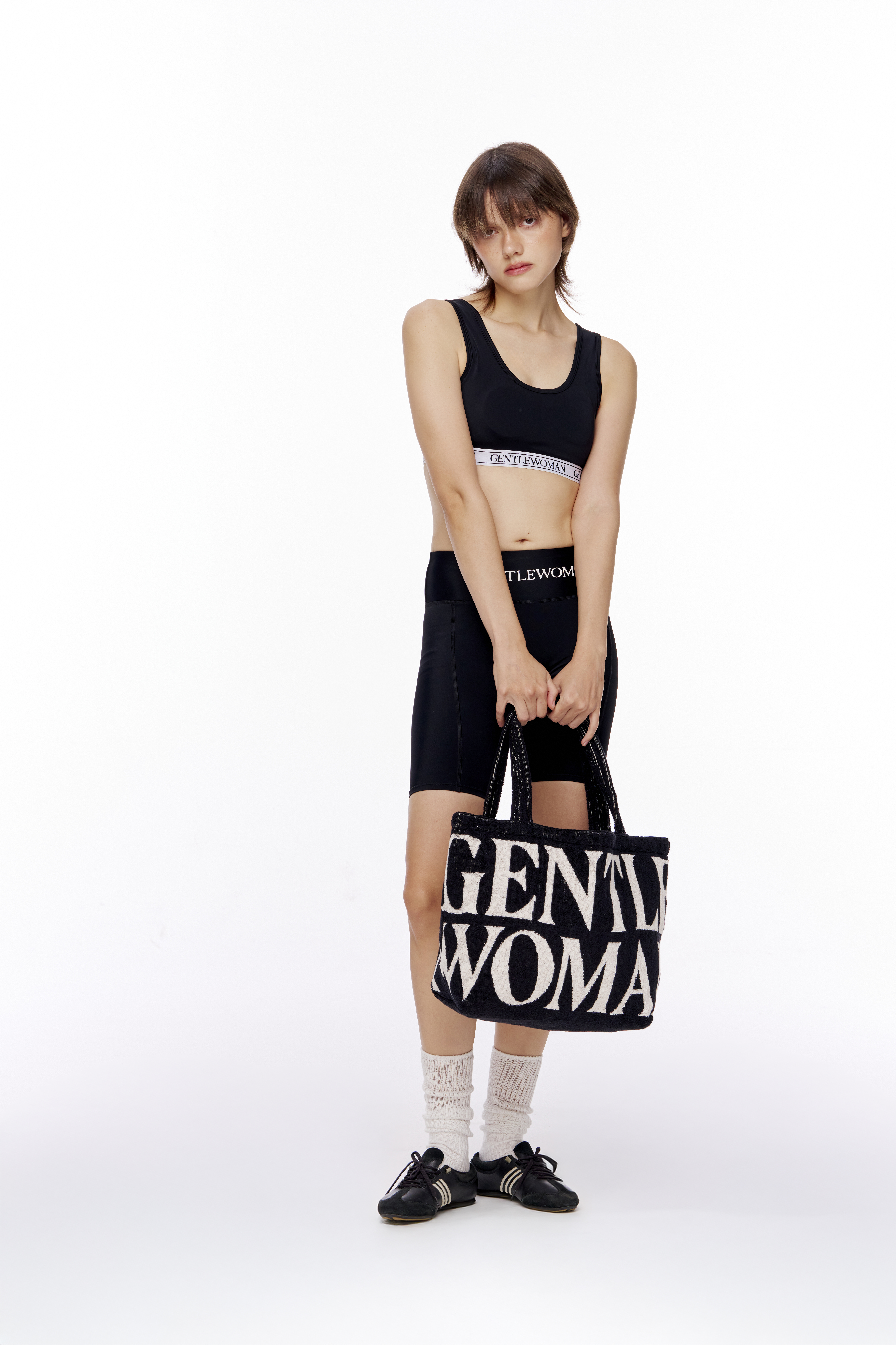 【Gentlewoman】GW Terry トートバッグ ブラック Promo Gentlewoman Gw Terry Tote Bag Black Diskon 45% Di