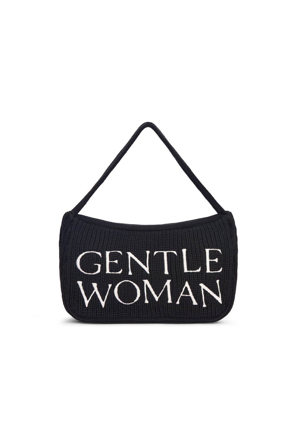 日本未入荷【GENTLEWOMAN】GW PREPPY ニットショルダーバッグ GW Preppy Knit Shoulder Bag : BLACK | GENTLEWOMAN