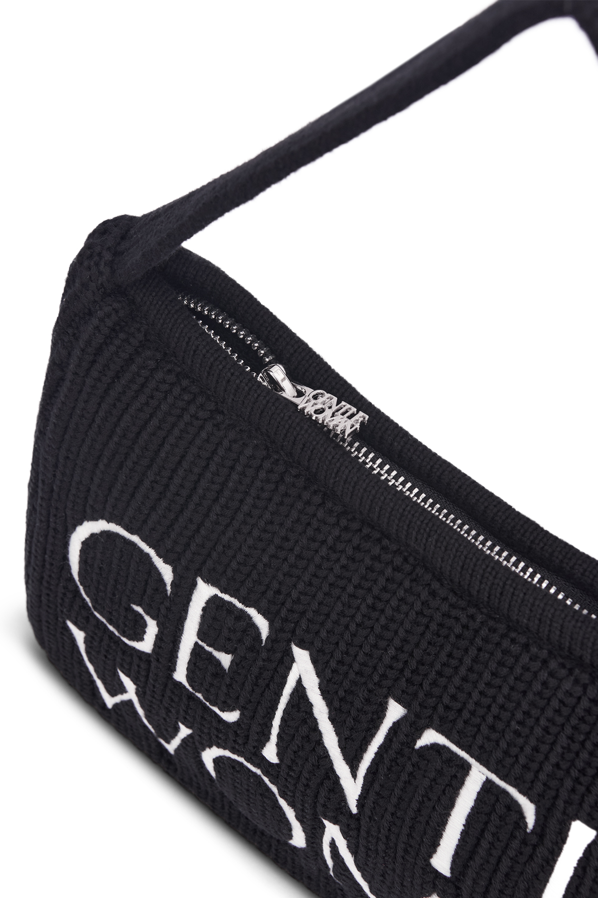 GW Preppy Knit Shoulder Bag : BLACK | GENTLEWOMAN