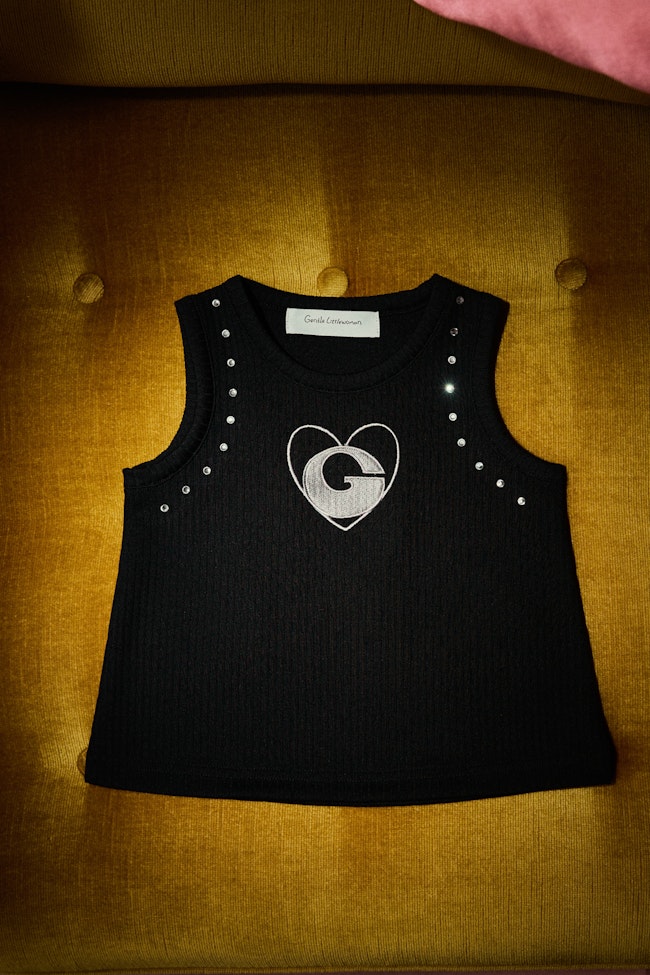 Cactus Cuddles Sleeveless Top : Black - LTT090 - image