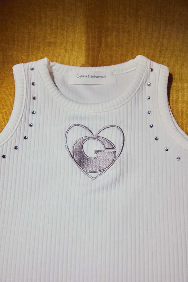 Cactus Cuddles Sleeveless Top : White - LTT089 - image