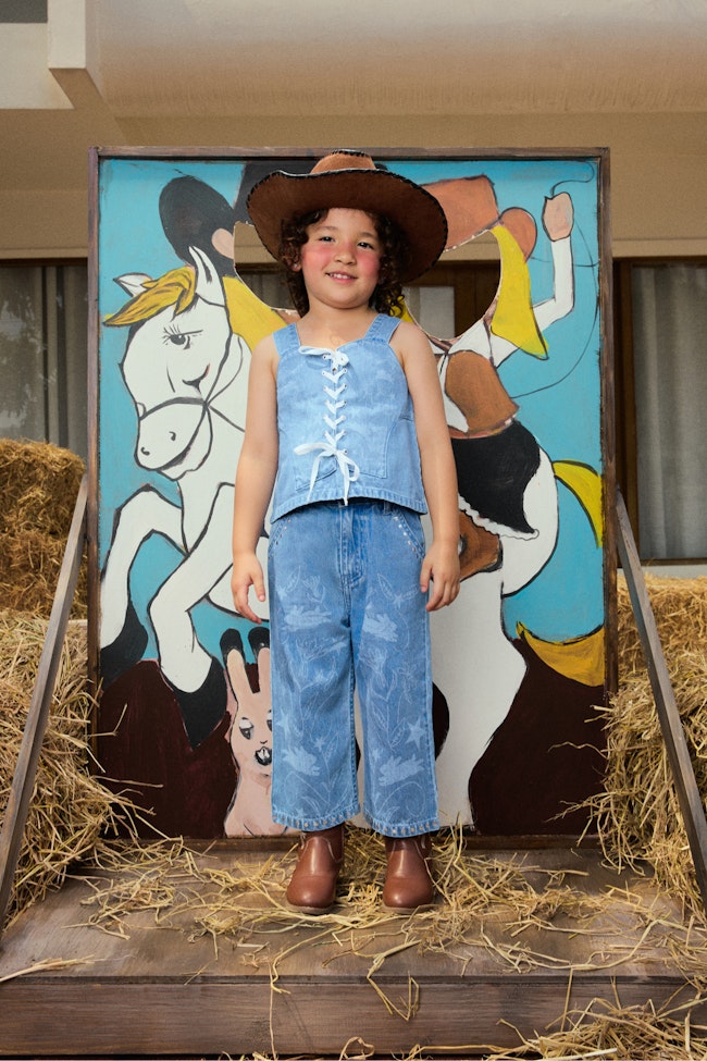 Tiny Tumbleweeds Denim Top - LAT024 - image