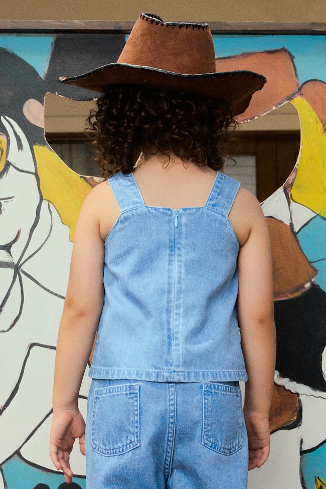 Tiny Tumbleweeds Denim Top - LAT024 - image