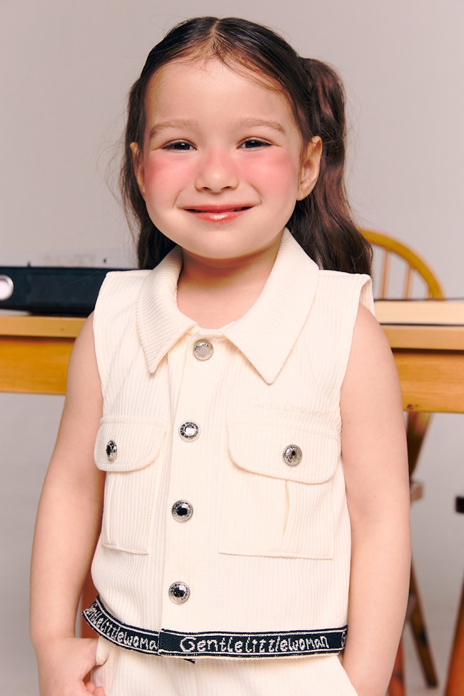 Ivory Posh Poppet Sleeveless Top - LW22058 - image