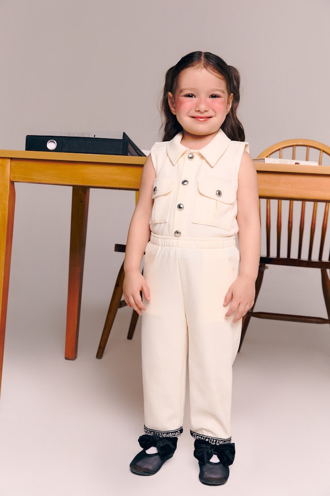 Ivory Posh Poppet Trousers - LW22057 - image