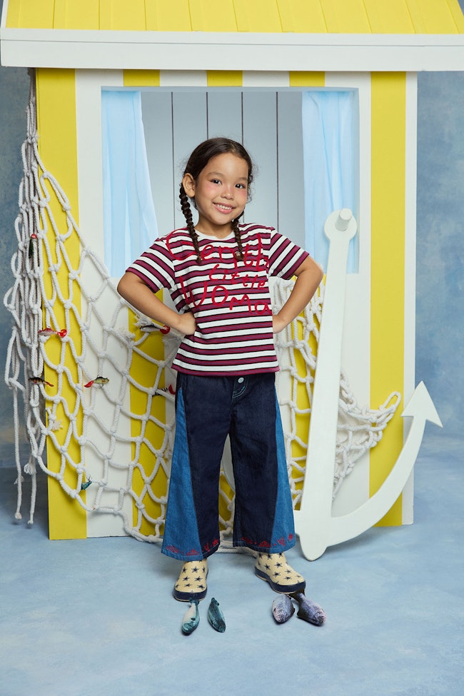 Gentle Littlewoman Embroidered T-Shirt - LW22055 - image