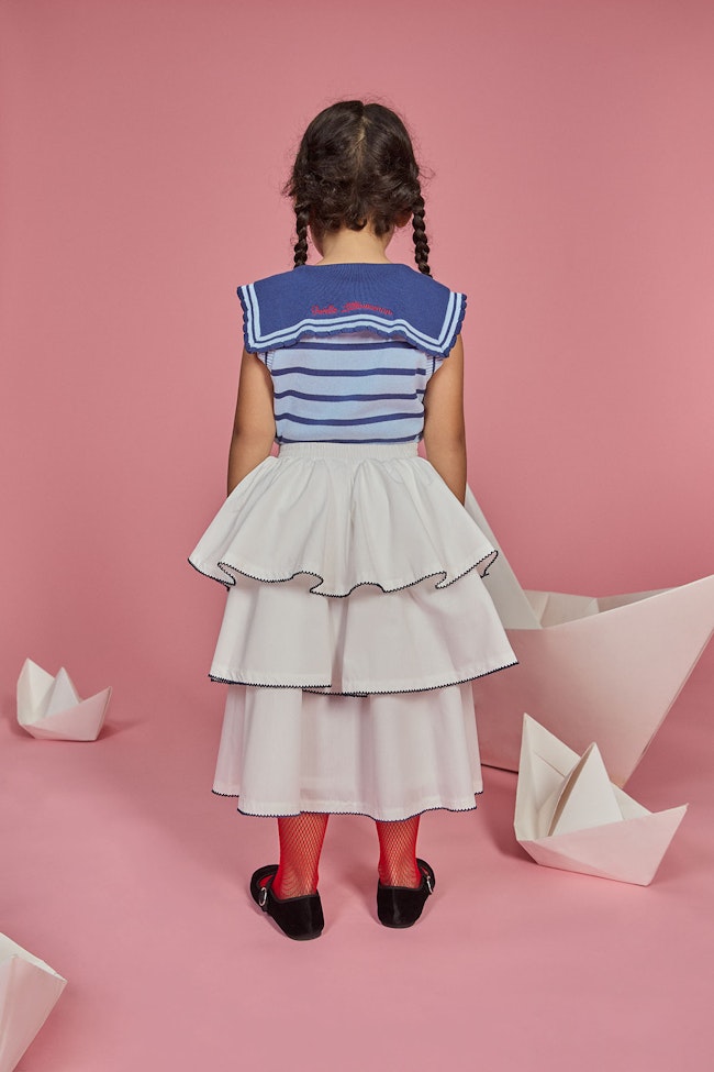 Ocean Hues Skirt : White - LW22051.1 - image