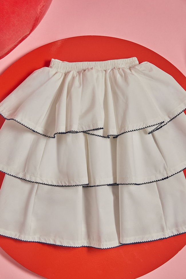 Ocean Hues Skirt : White - LW22051.1 - image