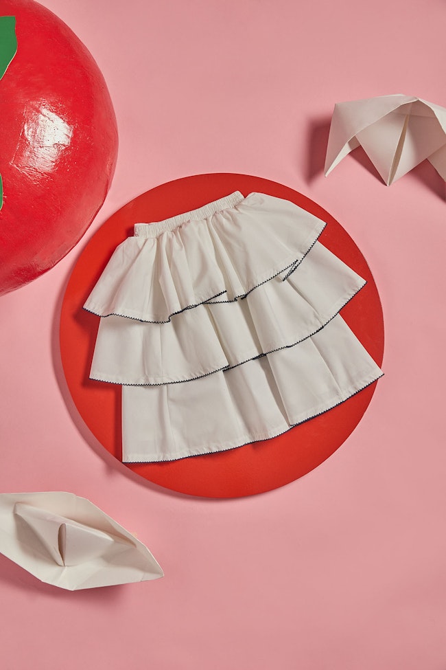 Ocean Hues Skirt : White - LW22051.1 - image