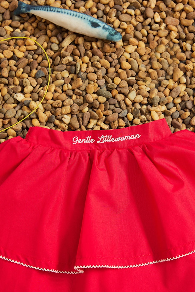 Ocean Hues Skirt : Red - LW22051.2 - image