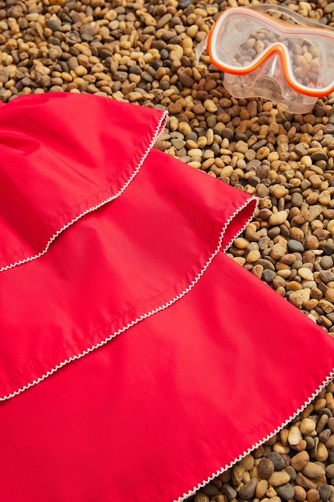 Ocean Hues Skirt : Red - LW22051.2 - image