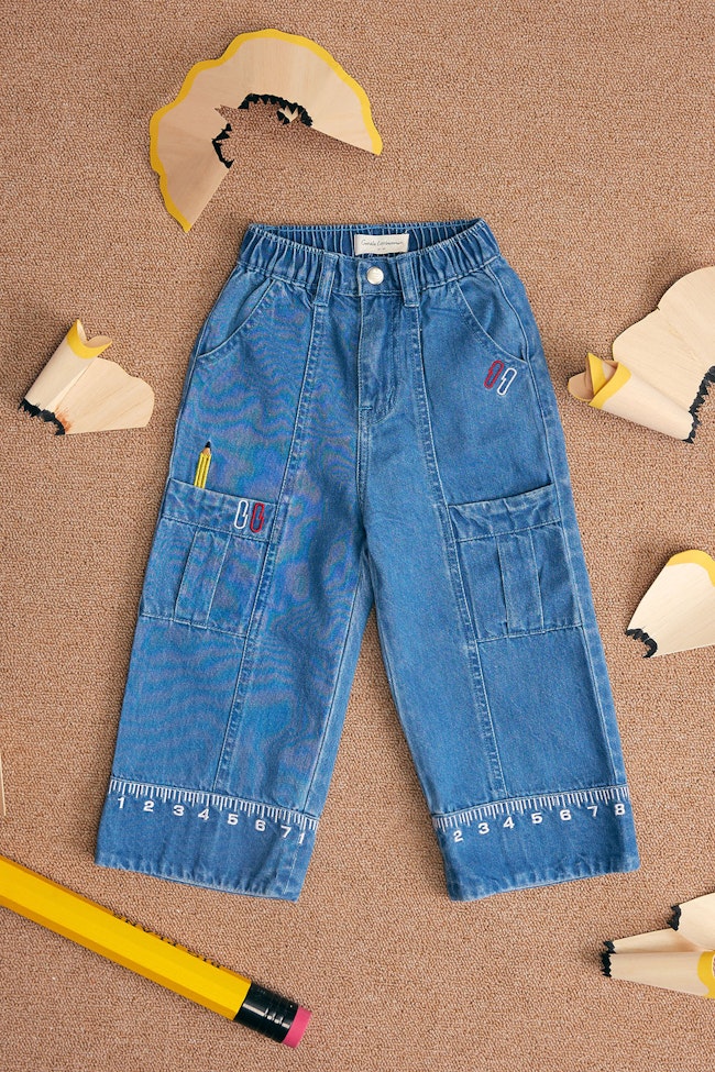 Little Picasso Denim Trousers - LW22014 - image