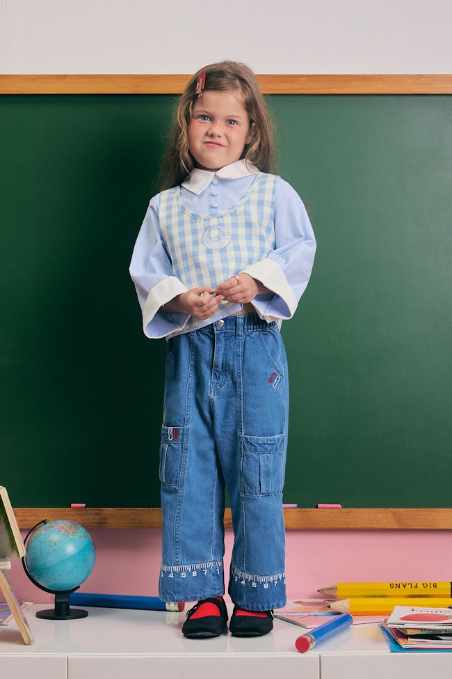 Little Picasso Denim Trousers - LW22014 - image