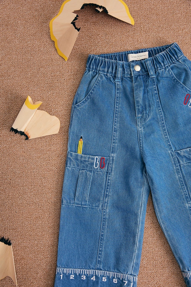 Little Picasso Denim Trousers - LW22014 - image