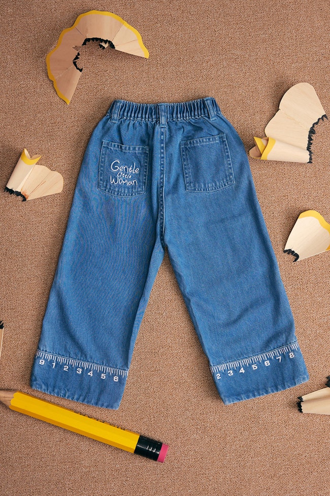 Little Picasso Denim Trousers - LW22014 - image