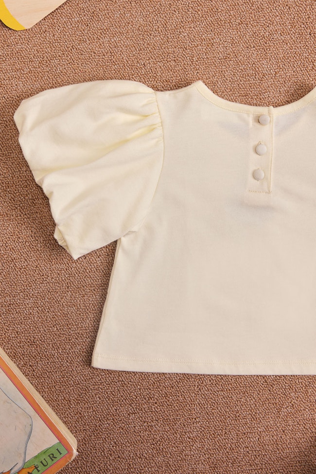Snack Break Puff Sleeves Top - LW22015 - image