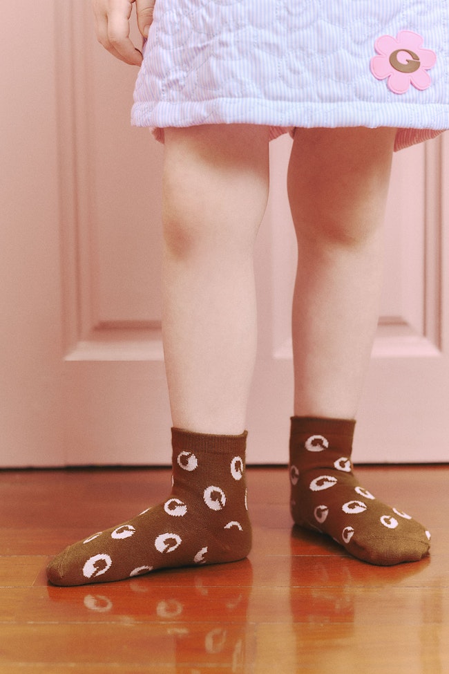 Brown CuddleCubs Socks - LW22070.3 - image