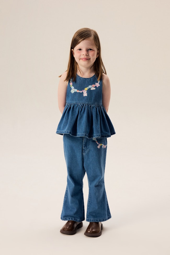 GiggleGlimmer Denim Top - LW22091 - image