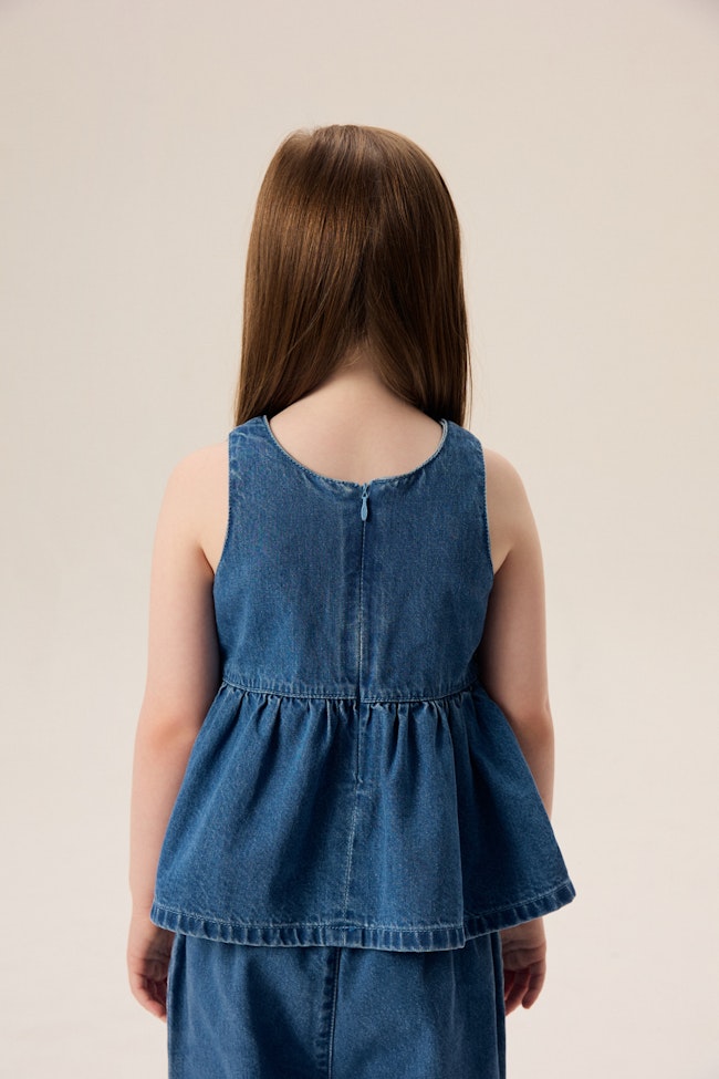 GiggleGlimmer Denim Top - LW22091 - image