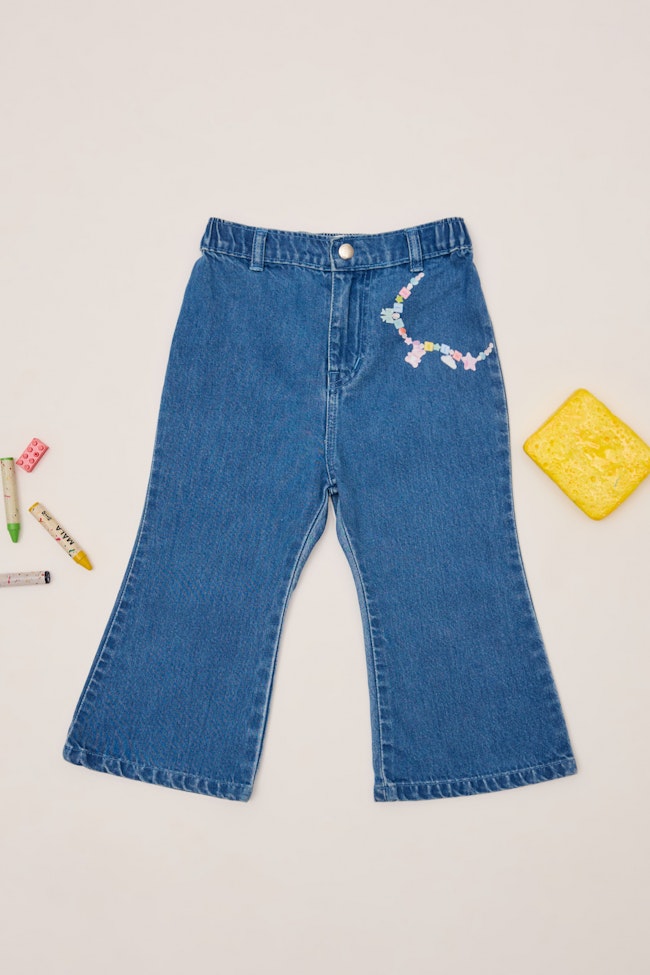 GiggleGlimmer Denim Trousers - LW22092 - image