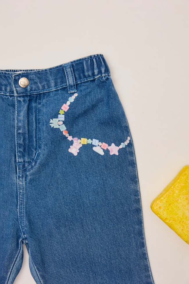 GiggleGlimmer Denim Trousers - LW22092 - image