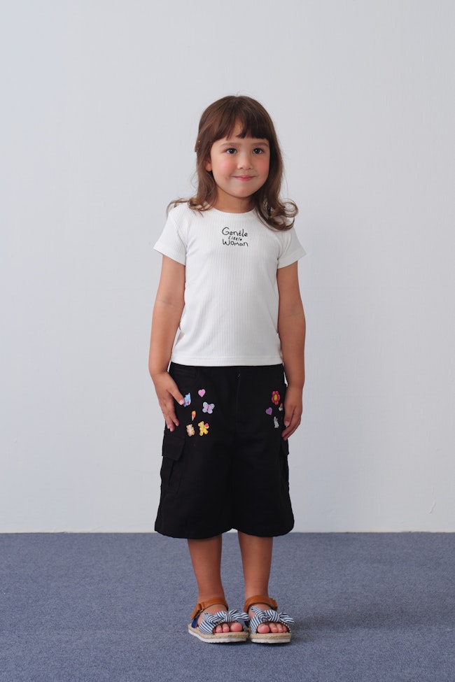 Gentle Littlewoman Baby Tee : White - LTT082.2 - image