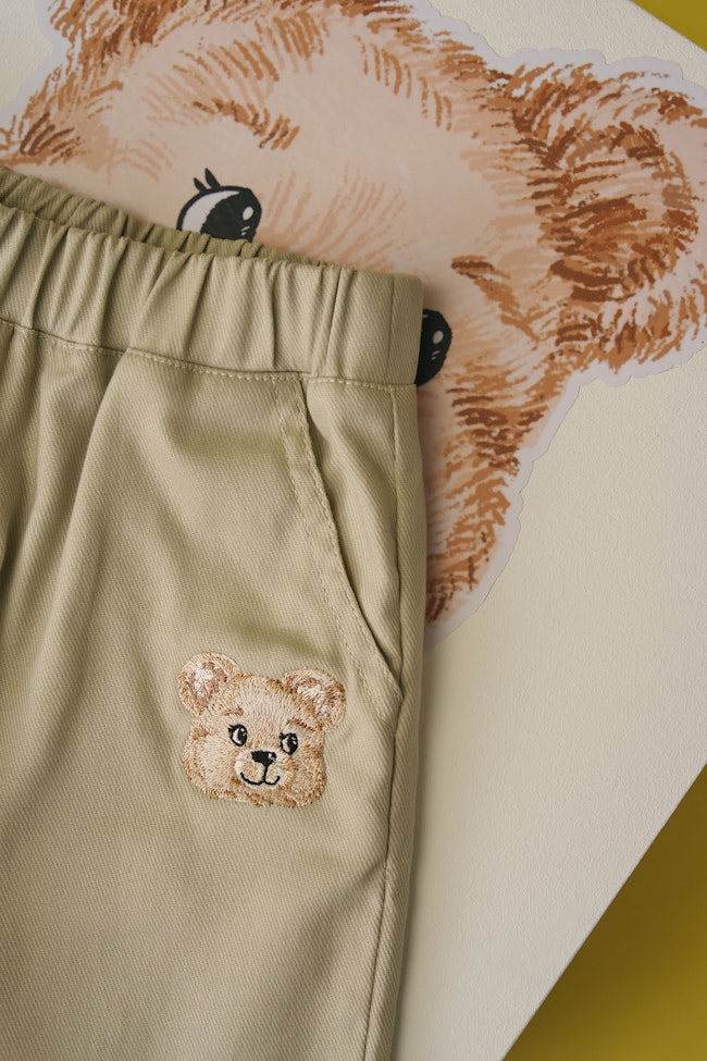 Glowdy Beige Denim Trousers - LW22114 - image
