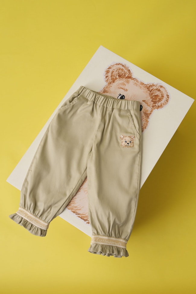 Glowdy Beige Denim Trousers - LW22114 - image