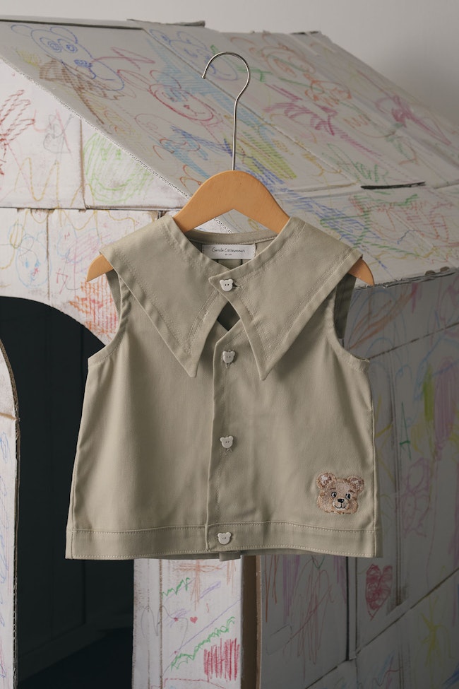 Glowdy Collared Denim Top - LW22113 - image