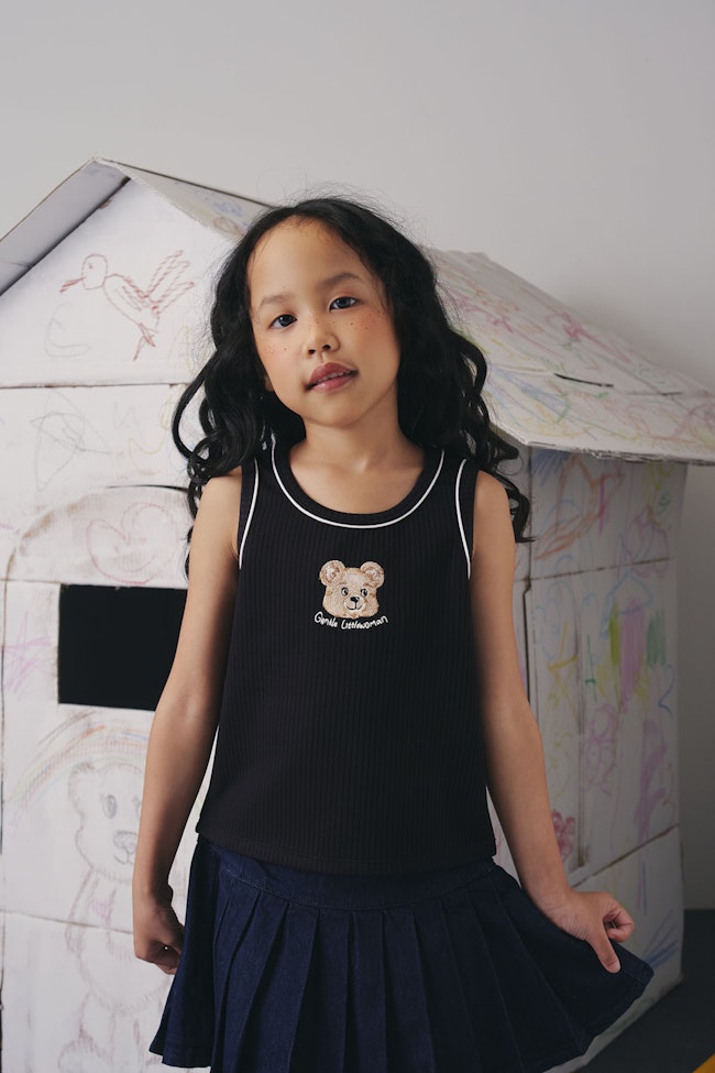 Glowdy Sleeveless Tank Top : Black - LW22116 - image