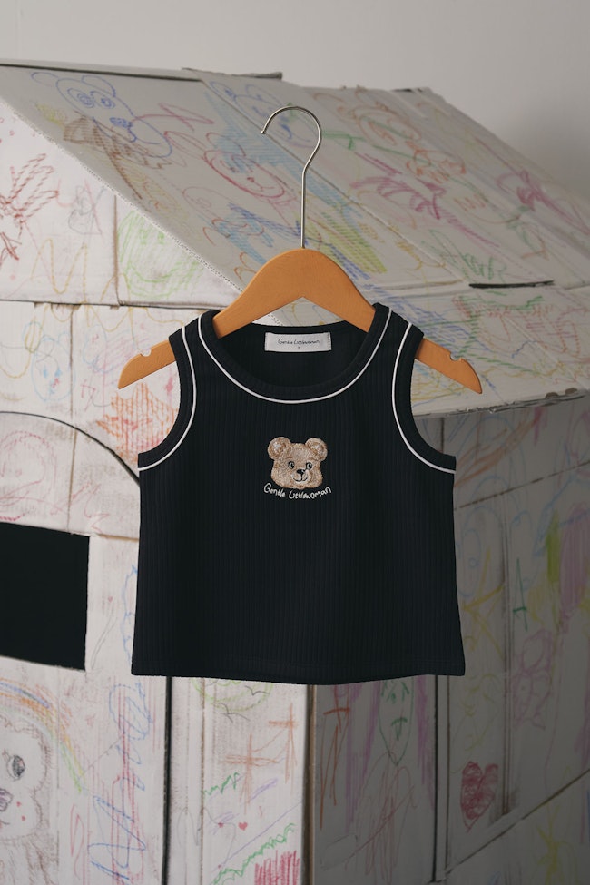 Glowdy Sleeveless Tank Top : Black - LW22116 - image