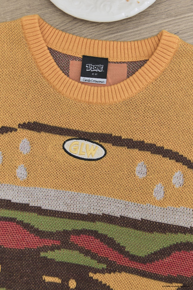 Pingo Burger Holic Knit Top - LW22122 - image