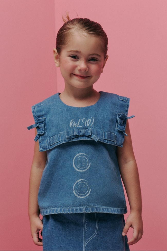 Miniature Muse Denim Top - LW22155 - image