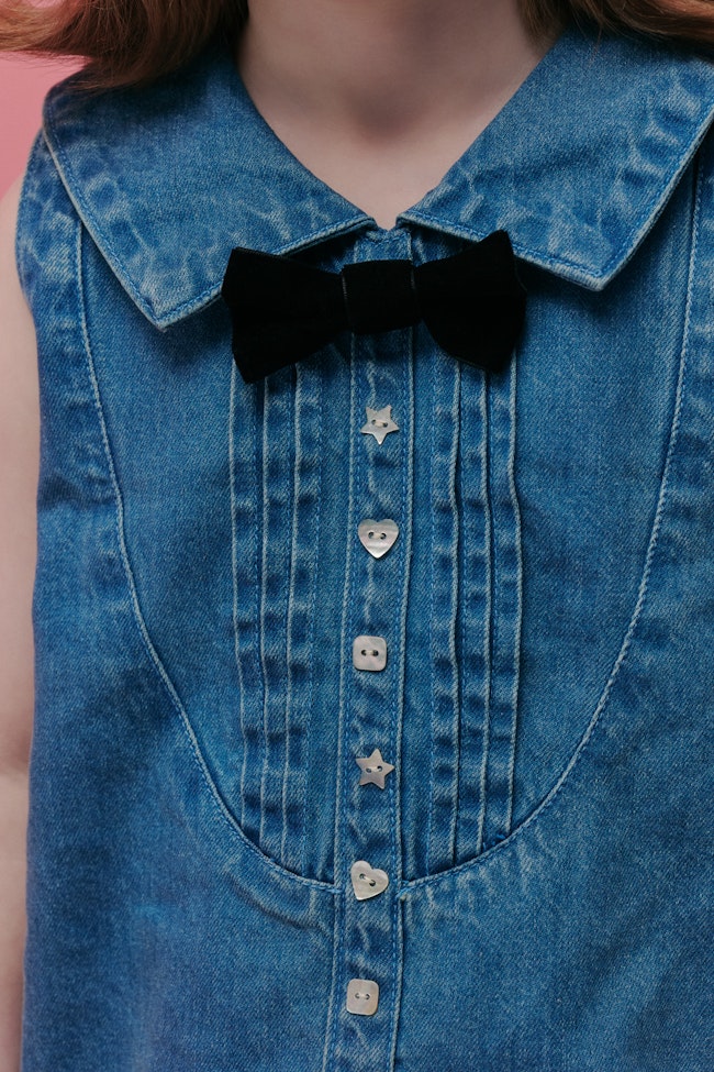 Twinning Tales Denim Top - LW22154 - image