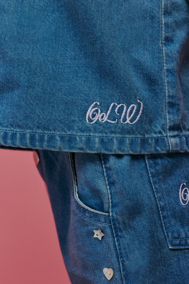 Twinning Tales Denim Top - LW22154 - image