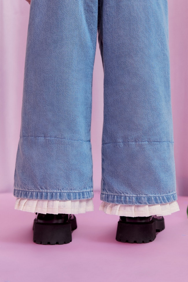 Indigo Hour Denim Trousers - LW22210 - image