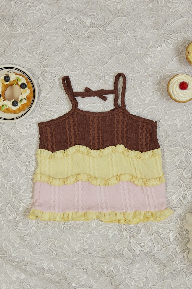 Macaron Mood Halter Neck Top - LW22246 - image