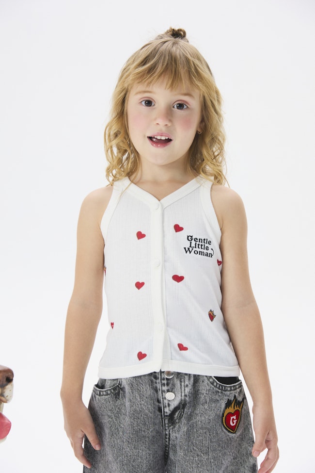 Zion Feather Sleeveless Top - LW22258 - image
