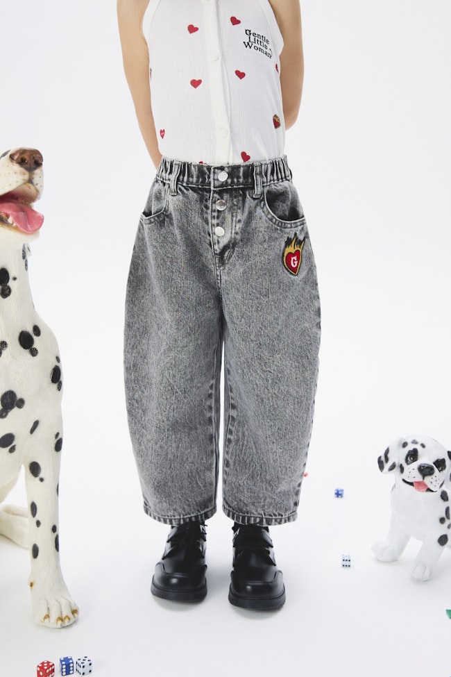 Celestial Abyss Denim Trousers - LW22223 - image