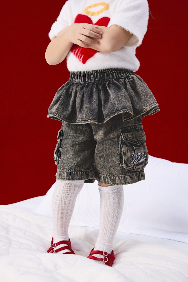 Divine Rebellion Denim Shorts - LW22222 - image