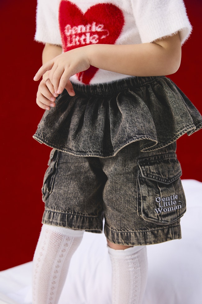 Divine Rebellion Denim Shorts - LW22222 - image