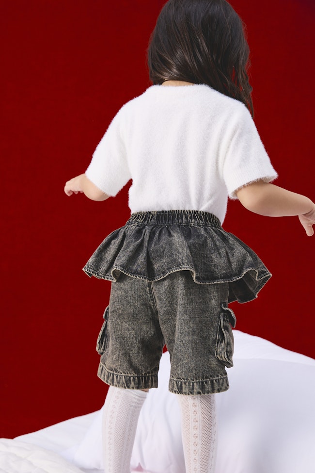 Divine Rebellion Denim Shorts - LW22222 - image