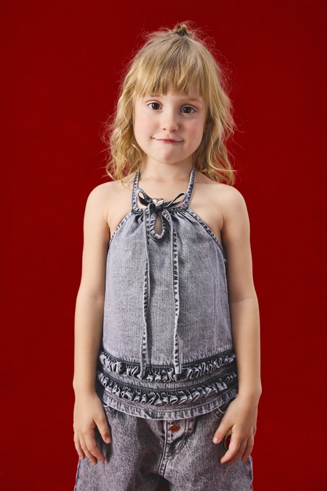 Celestial Abyss Denim Top - LW22224 - image
