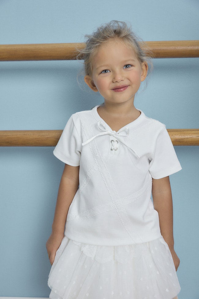 Homeward Lace Bow Tie Top - LW22196 - image
