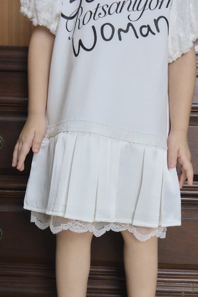 Homeward Puffer Lace Mini Dress - LW22184 - image