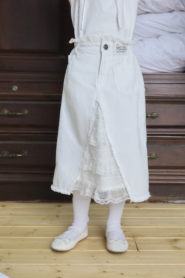 Maison Blanche Denim Maxi Skirt - LW22197 - image