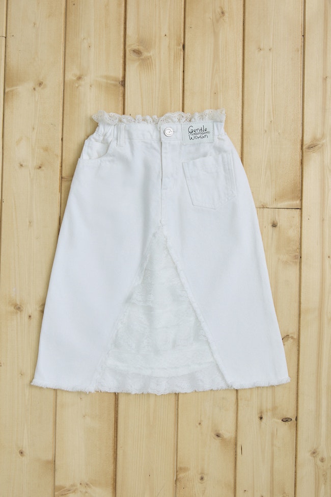 Maison Blanche Denim Maxi Skirt - LW22197 - image